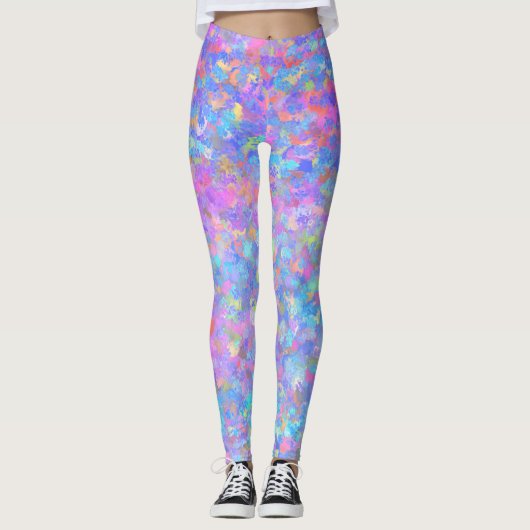 Multicolor Dot Art Leggings (Vorderseite)