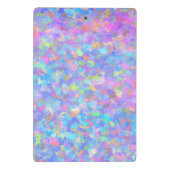 Multicolor Dot Art Mini Klemmbrett (Rückseite)