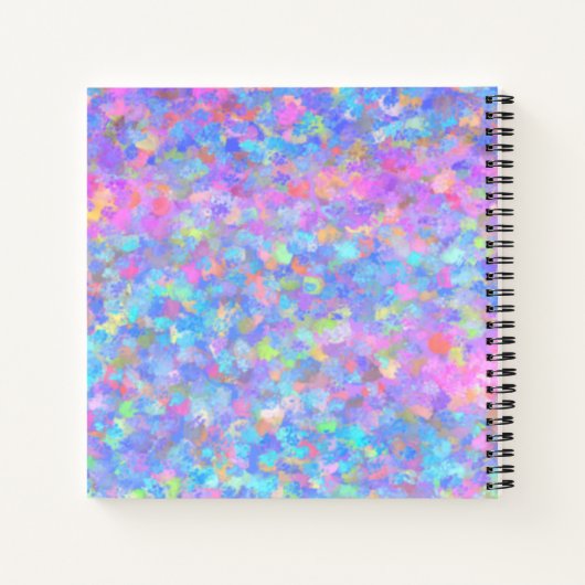 Multicolor Dot Art Notizblock (Rückseite)