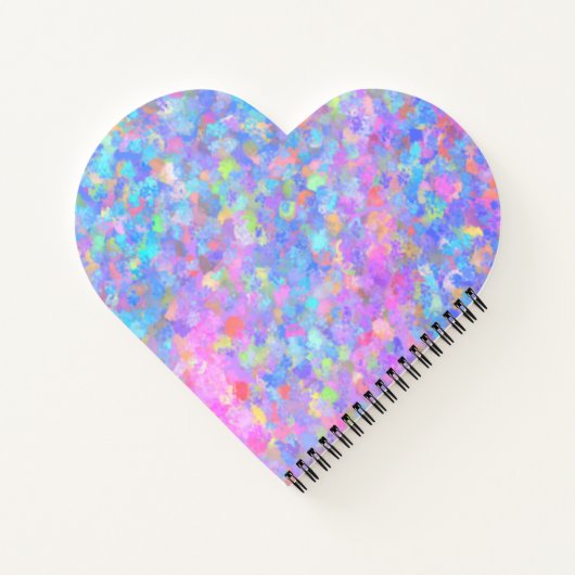 Multicolor Dot Art Notizblock (Rückseite)