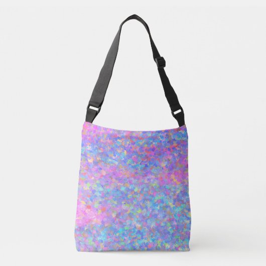 Multicolor Dot Art Tragetaschen Mit Langen Trägern (Vorderseite)