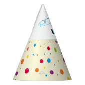 Multicolor Dot Birthday Party-Hut Partyhütchen (Links)