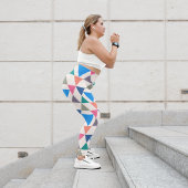 Multicolor-Dreieck Capri Leggings