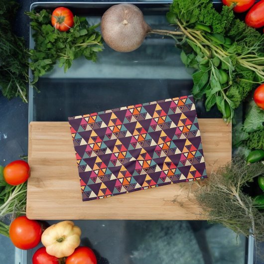 Multicolor-Dreieck-Formen Geschirrtuch