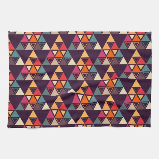 Multicolor-Dreieck-Formen Geschirrtuch (Horizontal)
