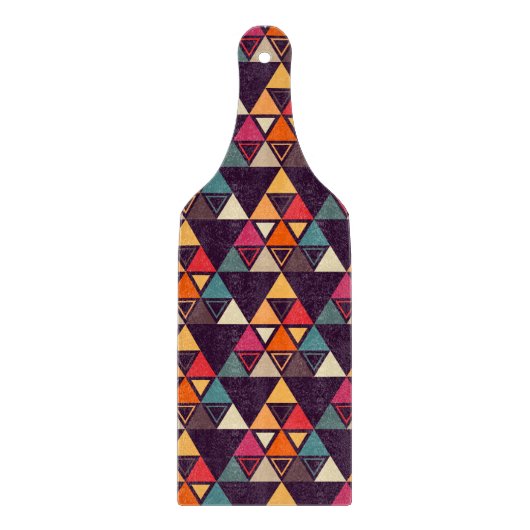 Multicolor-Dreieck-Formen Schneidebrett (Vorderseite)