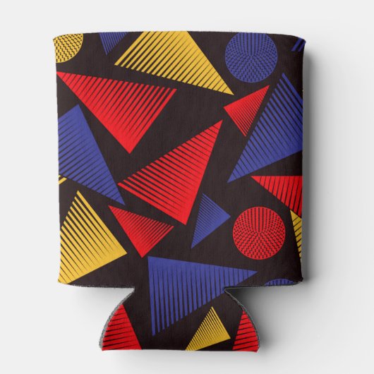 Multicolor-Dreieck-Muster Dosenkühler (Rückseite)