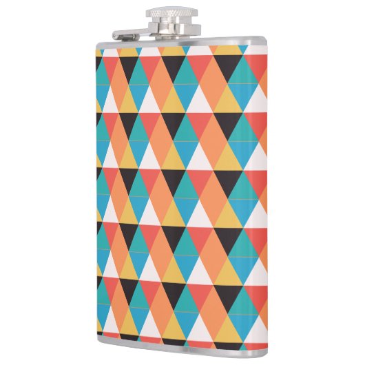 Multicolor-Dreieck-Muster Flachmann (Links)