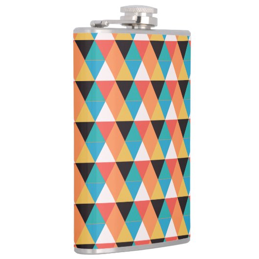 Multicolor-Dreieck-Muster Flachmann (Rechts)