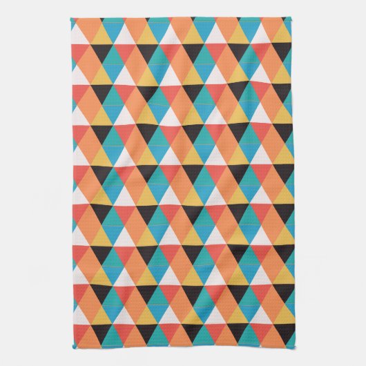 Multicolor-Dreieck-Muster Geschirrtuch (Vertikal)