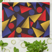 Multicolor-Dreieck-Muster Geschirrtuch (Gefaltet)
