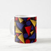 Multicolor-Dreieck-Muster Kaffeetasse (Vorderseite Links)