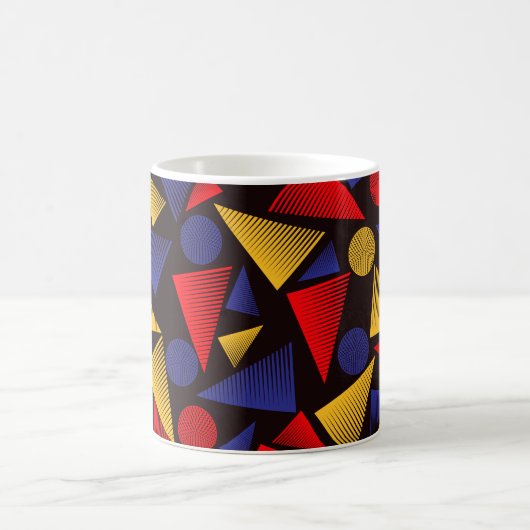 Multicolor-Dreieck-Muster Kaffeetasse (Mittel)