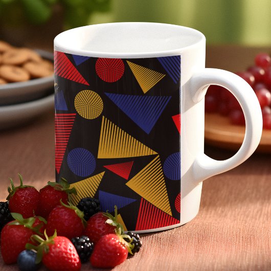 Multicolor-Dreieck-Muster Kaffeetasse