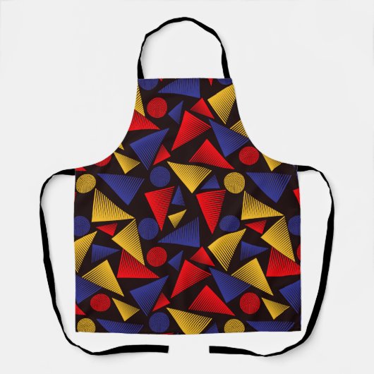 Multicolor-Dreieck-Muster Schürze (Vorderseite)
