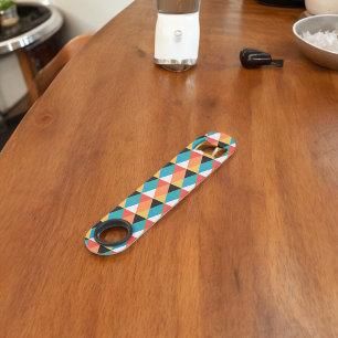 Multicolor-Dreieck-Muster Speed Flaschenöffner