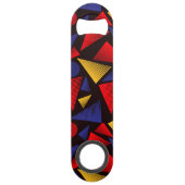 Multicolor-Dreieck-Muster Speed Flaschenöffner (Rückseite)