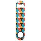 Multicolor-Dreieck-Muster Speed Flaschenöffner (Rückseite)