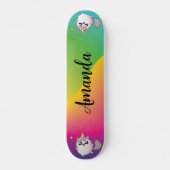 Multicolor-Einhorn Skateboard (Vorne)