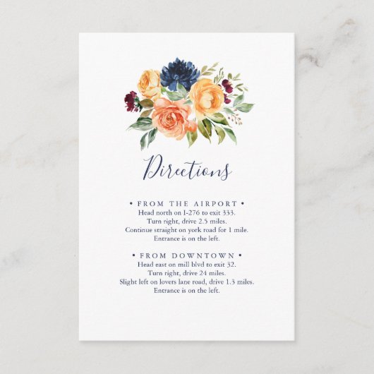 Multicolor Elegant Blumenzwiebelwanderungen Begleitkarte (Vorderseite)