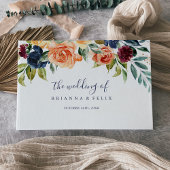 Multicolor Elegant Floral Wedding Gästebuch