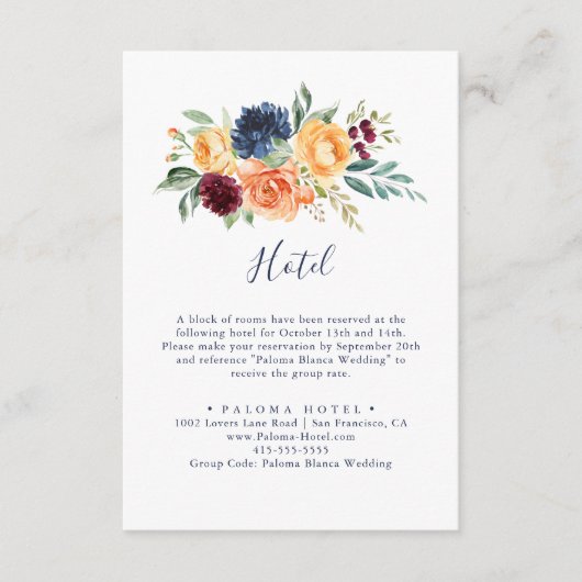 Multicolor Elegante Begleitkarte (Vorderseite)