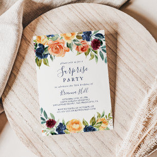 Multicolor Elegantes Party Einladung