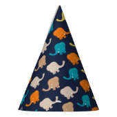 Multicolor Elephant Cartoon Partyhütchen (Links)