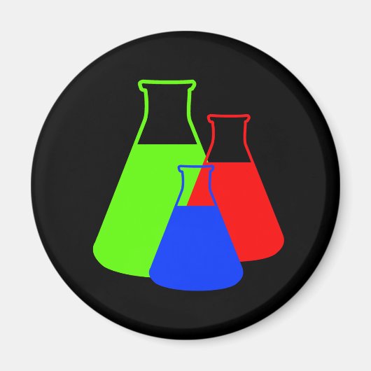 Multicolor Erlenmeyer Flask Magnet (Vorne)