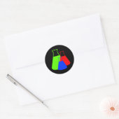 Multicolor Erlenmeyer Sticker (Umschlag)