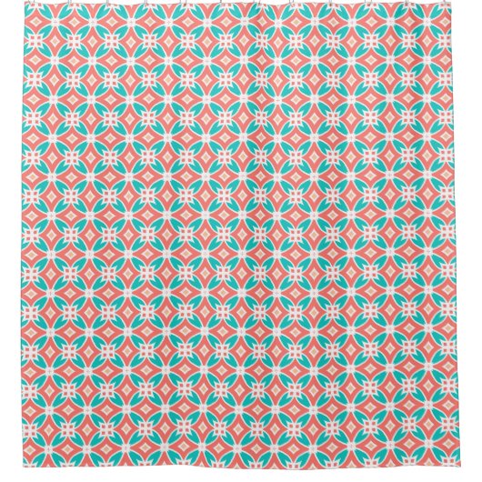 Multicolor-Ethno-Muster Duschvorhang (Vorderseite)