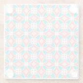 Multicolor-Ethno-Muster Glasuntersetzer (Rückseite)