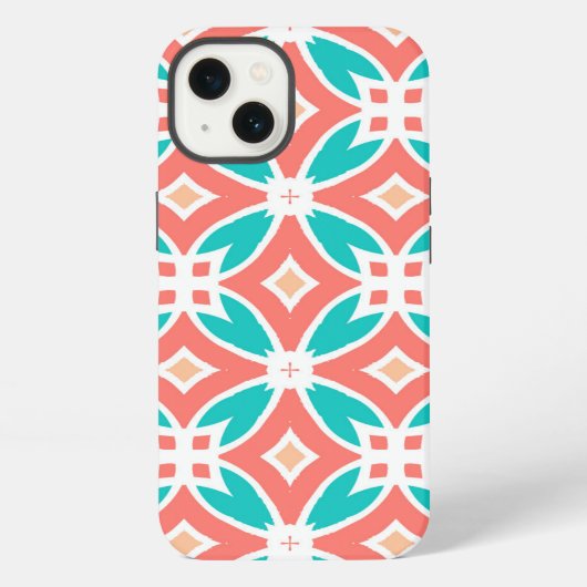 Multicolor-Ethno-Muster iPhone Hülle (Rückseite)
