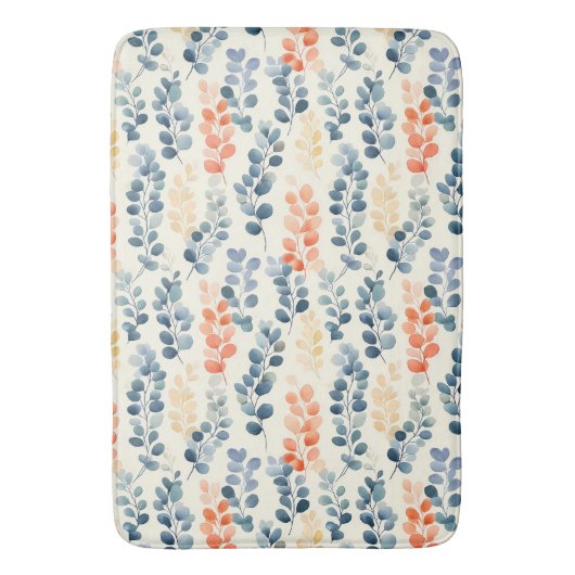 Multicolor Eucalyptus Botanical Badematte (Vorderseite Vertikal)