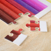 Multicolor Fabric Falten Abstrakt Puzzle (Seite)
