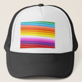 Multicolor Fabric Falten Abstrakt Truckerkappe