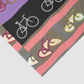 Multicolor-Fahrräder Seidenpapier (Detail)