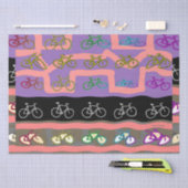 Multicolor-Fahrräder Seidenpapier (Handwerk)