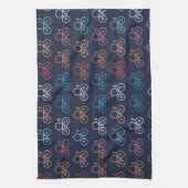 Multicolor-Fahrradmuster Geschirrtuch (Vertikal)