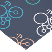 Multicolor-Fahrradmuster Großer Tischläufer (Ecke)