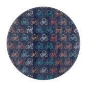Multicolor-Fahrradmuster Schneidebrett (Vorderseite)