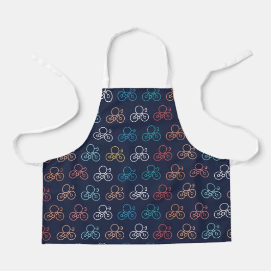 Multicolor-Fahrradmuster Schürze (Vorderseite)