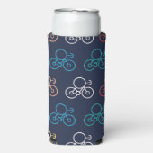 Multicolor-Fahrradmuster Selters Dosenkühler (Seltzer Vorderseite)