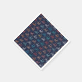 Multicolor-Fahrradmuster Serviette (Ecke)