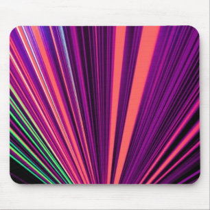 Multicolor Fan von Laser Lights Pink, Lila, grün Mousepad