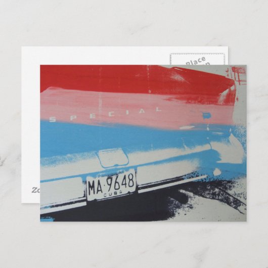 Multicolor fender postkarte (Vorne/Hinten)