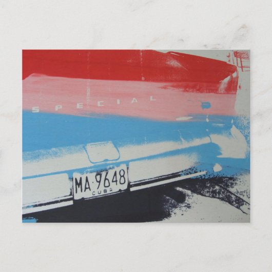 Multicolor fender postkarte (Vorderseite)