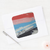 Multicolor fender quadratischer aufkleber (Umschlag)