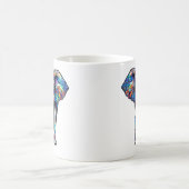 Multicolor-Festgläser-Elephant 3 Kaffeetasse (Mittel)