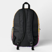 Multicolor filigree bedruckter rucksack (Rückseite)